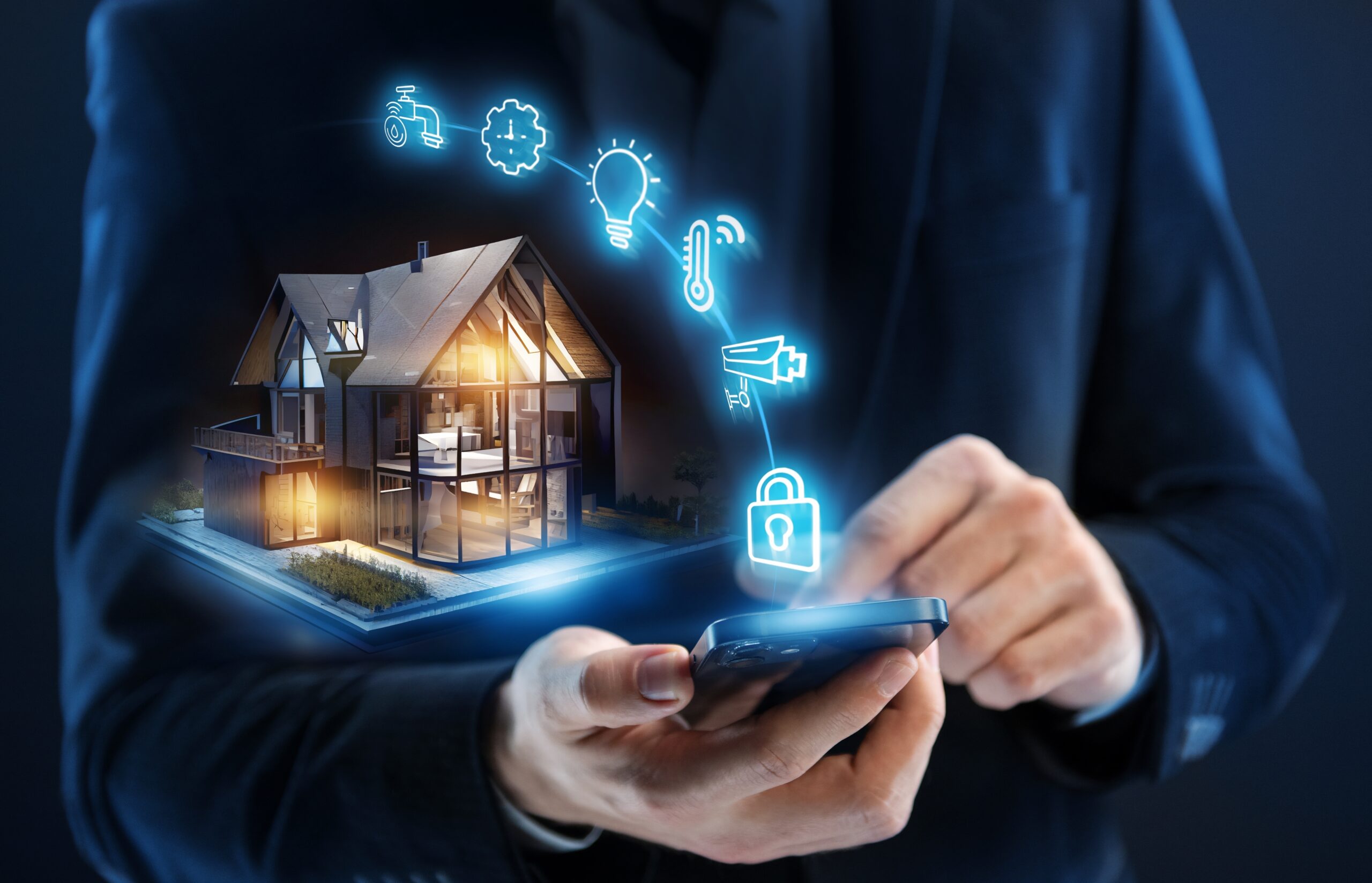 Smart,Home,Concept.,Remote,Control,And,Home,Management